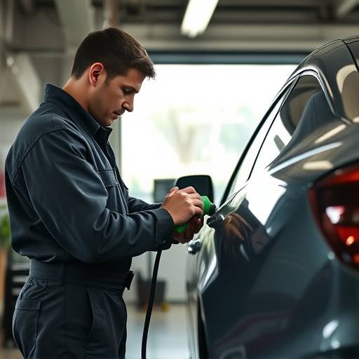 Image of a mechanic changing car oil